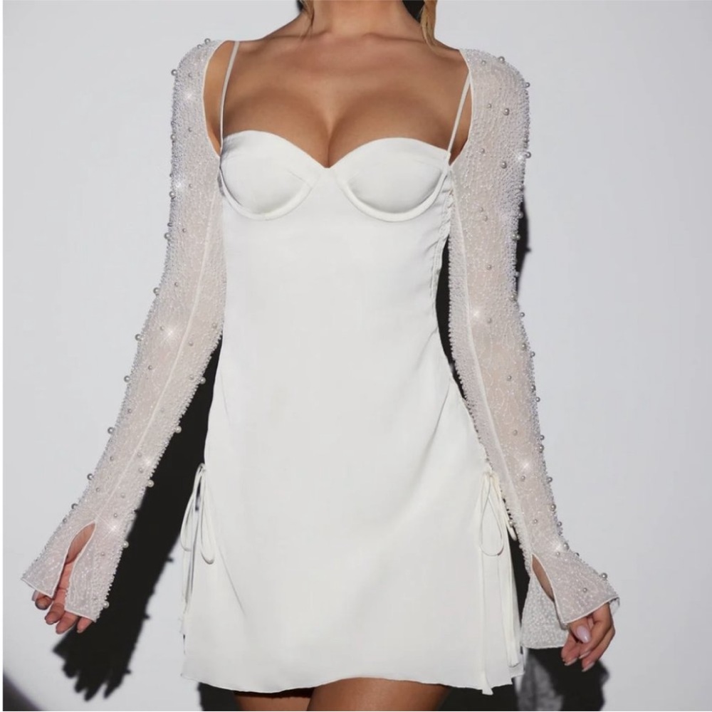 White mini dress